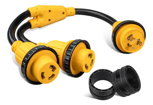 Adaptador Divisor Elétrico Mecmo Nema L5-30p Para 2 L5-30r