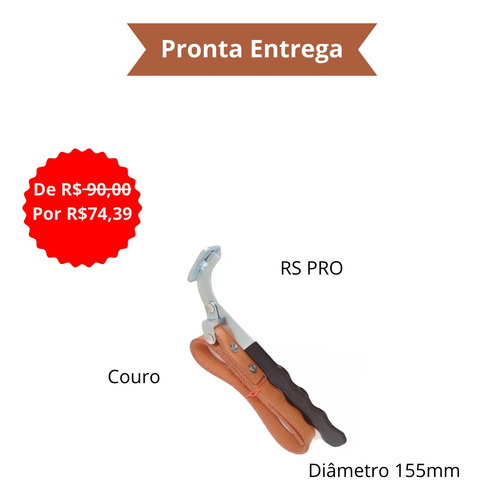 Chave Correia Filtro De Óleo Cinta 155mm Rs-pro