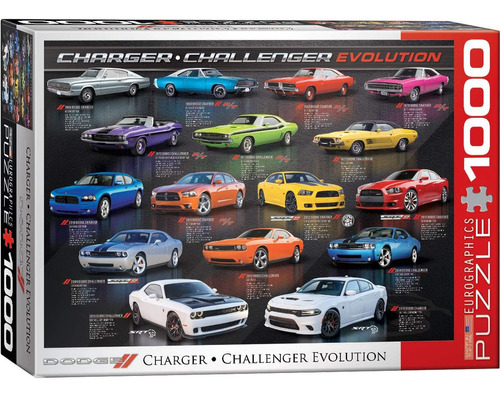 Dodge Charger Challenger Evolution Rompecabezas De 1000 Piez