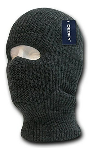 Decky Máscara Facial De 1 Orificio Gorro, Carbón Leña