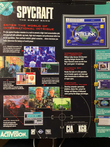 Juego Pc- Spycraft The Great Game (cd-1996)