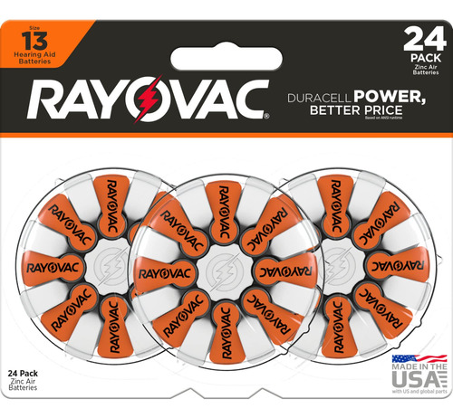 Rayovac Baterias De Audifonos Tamano 13, Baterias De Audifon