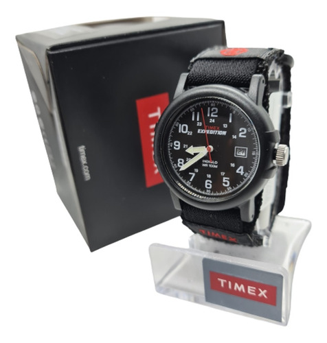 Reloj Hombre | Timex | Expedition Black | 100 M | Original Color de la correa Negro Color del bisel Negro Color del fondo Negro