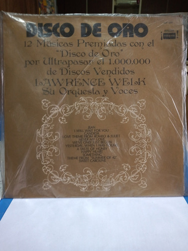 Disco De Oro. Lawrence Welk , Su Orquesta Y Voces.