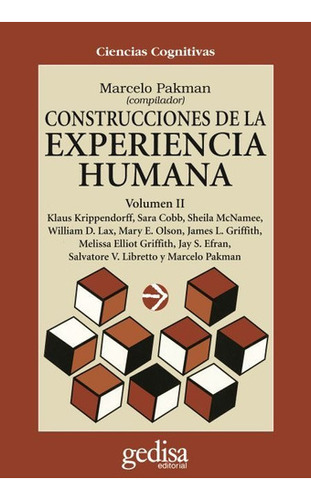 Contrucciones De La Experiencia Humana Vol Ii - Pakman, Ma 