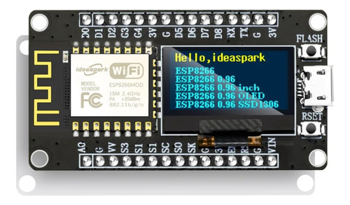 Electrokit Node Mcu Esp8266 Con Pantalla 0.96 Oled