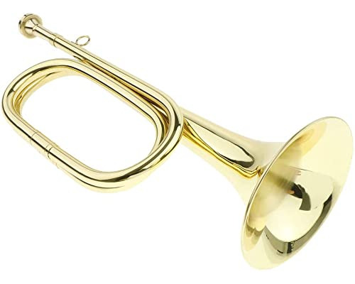 Trompeta De Caballería Bugle Dorada Tuoren Para Banda