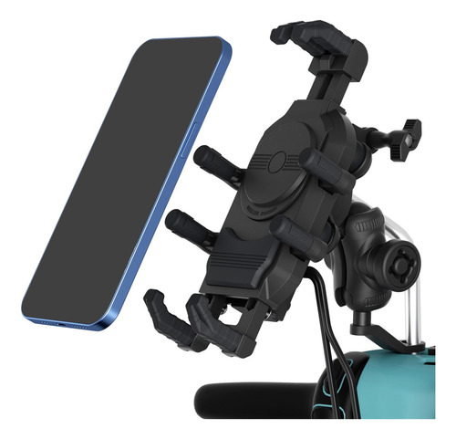 Soporte Para Teléfono De Motocicleta Con Cargador Usb Tipo