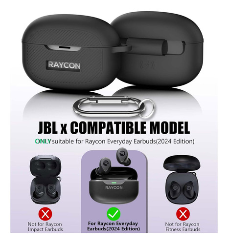 Para Raycon Everyday Earbuds Funda Protectora Silicona Case