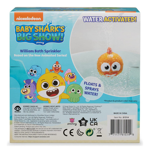 - ¡big Show De Wowwee Baby Sharks! Sprokler De Baño Y