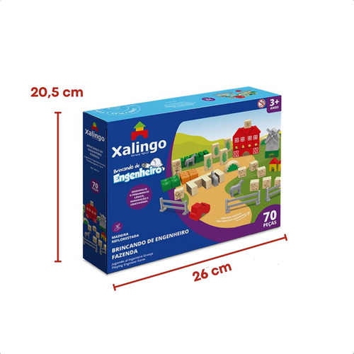 Jugando Farm Engineer 70 Pieces de Xalingo