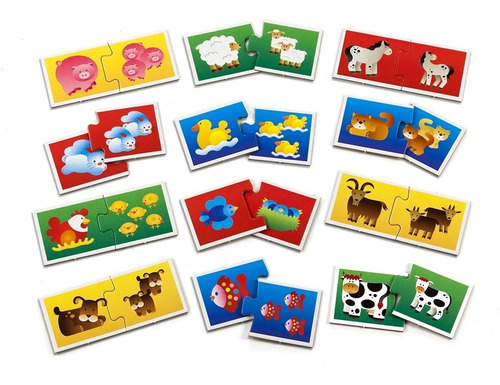 Imagen 1 de 1 de Juego De Mesa Infantil Las Familias De Animales Ruibal