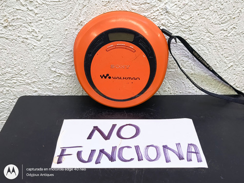 Discman Sony Walkman Portable D-ej622 Retro No Sirve Lector Naranja (Usado)