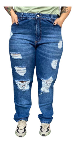 Jeans Roto Talles Especiales-reales