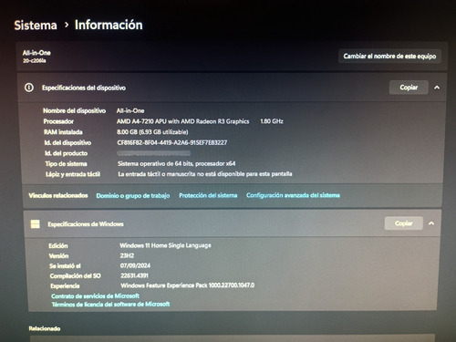 Hp 20-c206la Oferta! Blanco