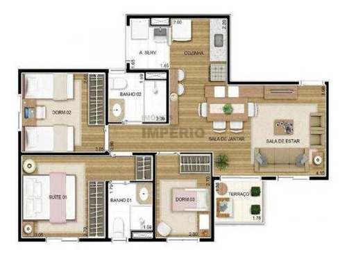 Imagem 13 de 13 de Apartamento Com 3 Dorms, Vila Augusta, Guarulhos - R$ 345 Mil, Cod: 4472 - V4472
