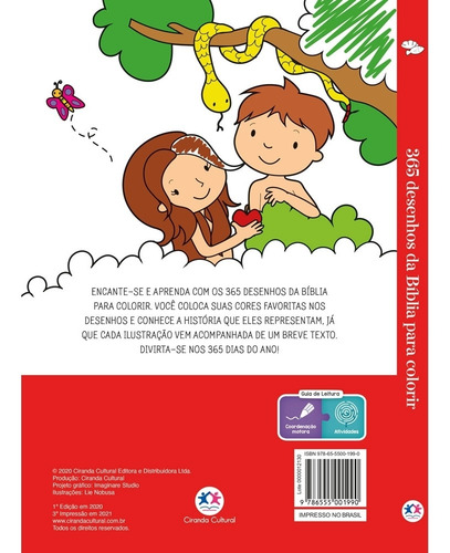 Livro - 365 Desenhos Da Bíblia Para Colorir