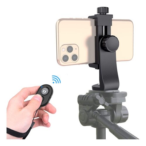 Universal Phone TriPod Mount Adapter With Bluetooth Camera