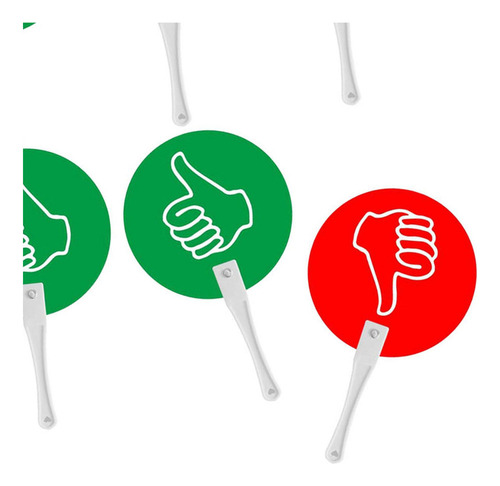 Fs 10x Pás De Votação Sim Não Pás Polegar Para Cima Pás