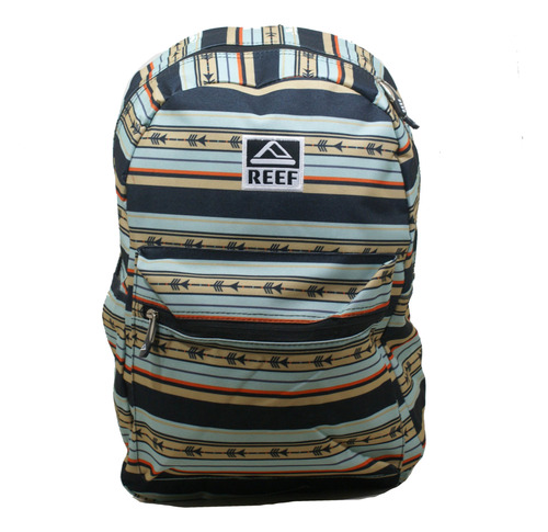 Mochila Reef 17  Mod Rf704 Rayado Negro Deporfan 