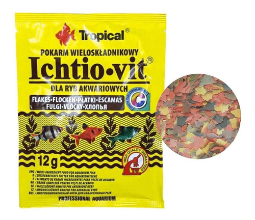 Tropical Ração Para Peixes Ichtio-vit Sachê 12g