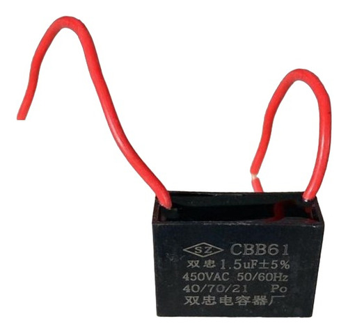 Cbb61 1.5uf 450v 1.5uf Capacitor Condensador Arranque Motor