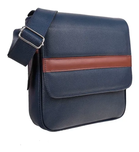 Bolsa Mensajera Hombre 100 Piel Nacional Crossbody