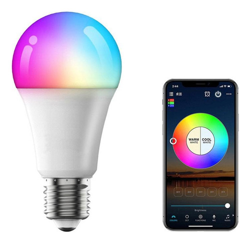 Bombillo Led Inteligente Wifi Rgb 12w Hogar 800 Lumens Alexa