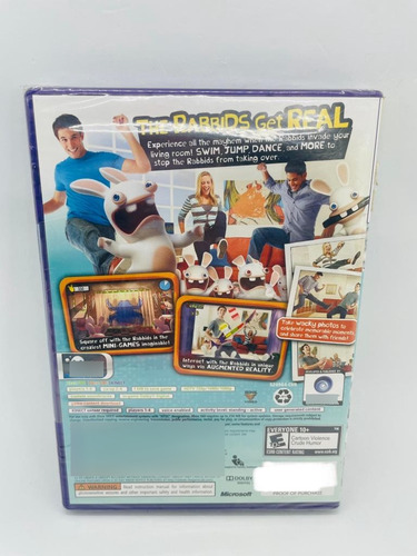 Rabbids Alive E Kicking Kinect Xbox 360 Mídia Física