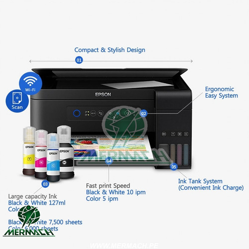 Impresora Multifuncion Epson L4160 Wifi Duplex Disp Inmediat