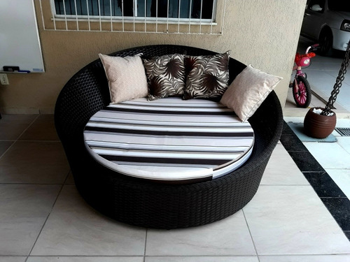Sofá Chaise Concha 1.60 Cm Fibra Sintética Varanda Área