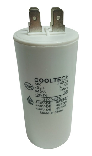 Capacitor 25 Mf 400v Cooltech Aire Acondicionado Split 