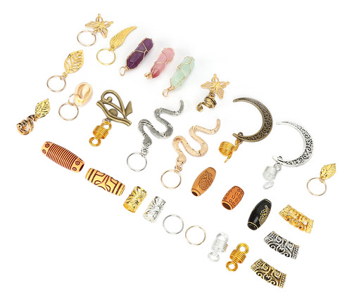 Joyas Para El Cabello Para Trenzas, Anillos Con Rastas, Deco