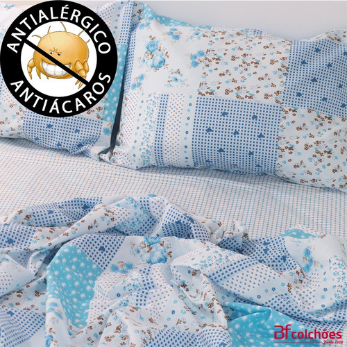 Jogo De Cama Lençol 4pç Queen C/ Elástico Estampado