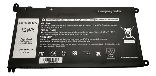 Bateria Do Dell Inspiron 7560 7460 7368 7472 5570 41wh Wdx0r