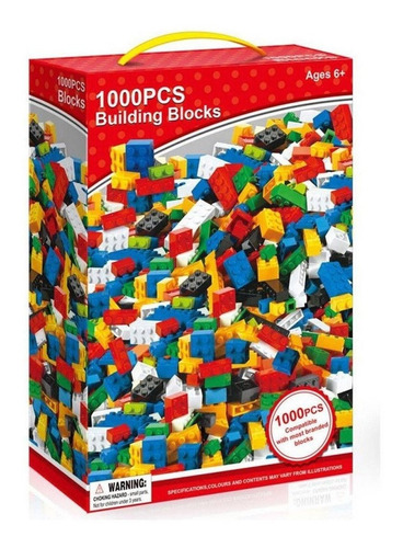 Imagen 1 de 7 de Juego 1000 Bloques Ladrillos De Encastre Calidad - El Rey