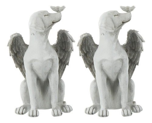 Perro De Resina Pet Angel Dog 2x