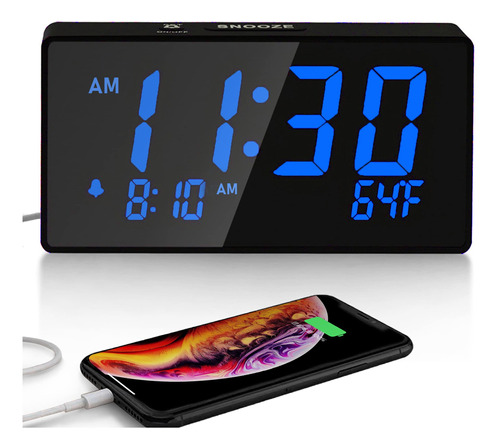 Boctop Reloj Despertador Digital De Escritorio Para Dormitor