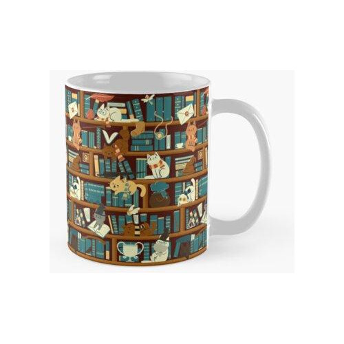 Taza Biblioteca Escuela De Magia Calidad Premium