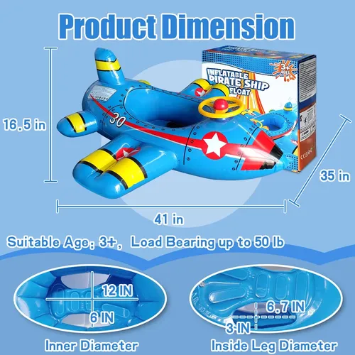 Wingyz Flotador Tiburón Con Pistola De Agua – Balsa Inflable De 122x71x51 Cm Para Niños 3-12 Años