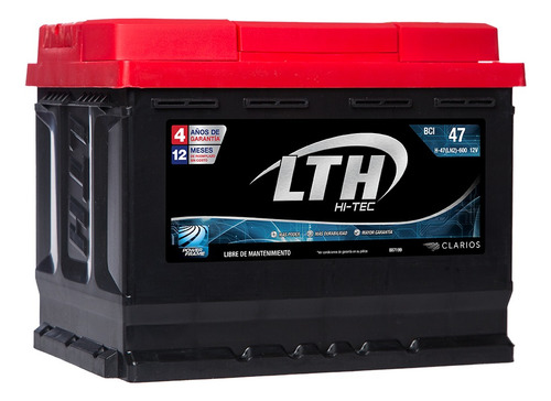 Batería Lth Fiat Uno Like 2017-2017 - H-47-600