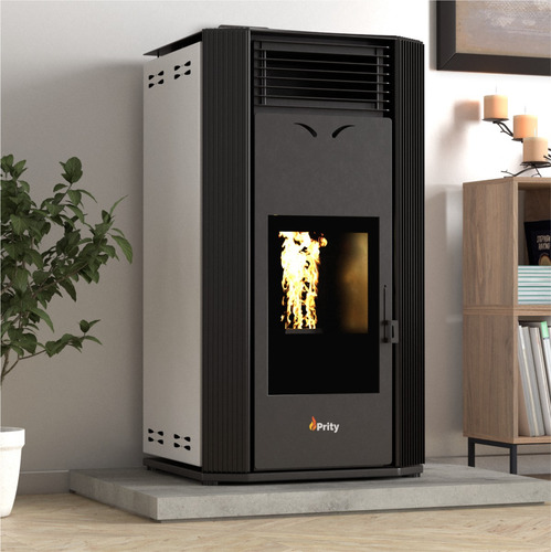 Estufa Pellet 24kw 240 M2 Hidro Prity