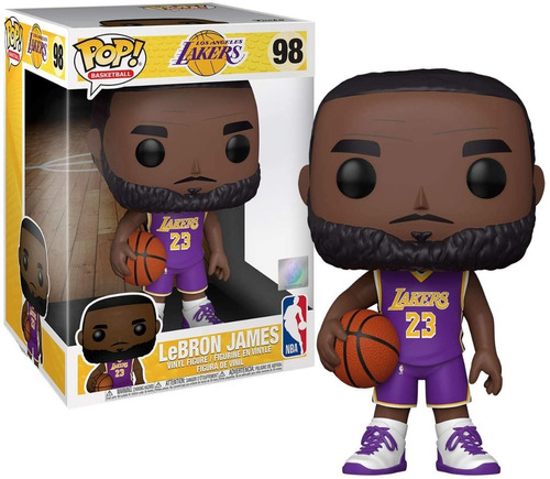 Funko Pop! Nba: La Lakers Lebron James (purple Jersey) 10in