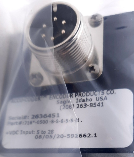 Accu-coder 716-0500-s-s-6-s-s-n Incremental Encoder Quad Cck
