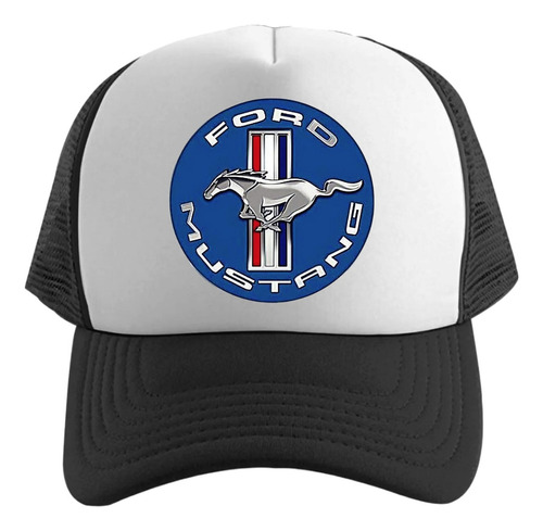 Gorra Escudo Mustang Azul Unisex Unitalla Ajustable