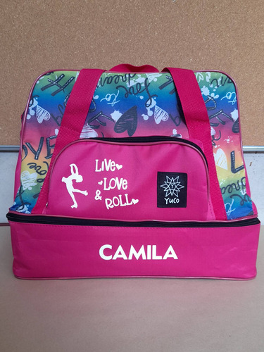Imagen 6 de 9 de Bolso Patin Cajón Estampado Yuco + Cubrebota + Personalizado