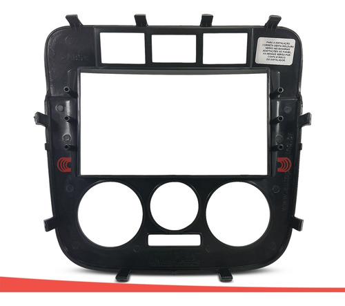 Moldura Painel 2 Din Multimidia Dvd Mp5 Gol G4 Parati G4 Saveiro G4 - Preto