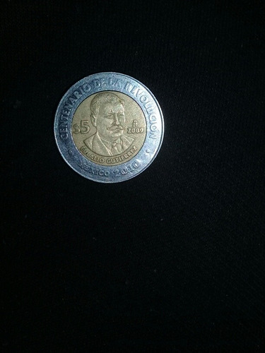 Moneda De 5 Pesos Centenario De La Revolucion