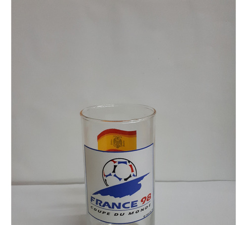 Vaso  Mundial Francia 98 Grupo D España Nigeria Paraguay Bul