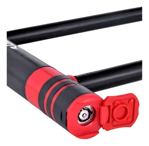 Candado trenzado de acero para bicicleta, moto U Bi083, color negro